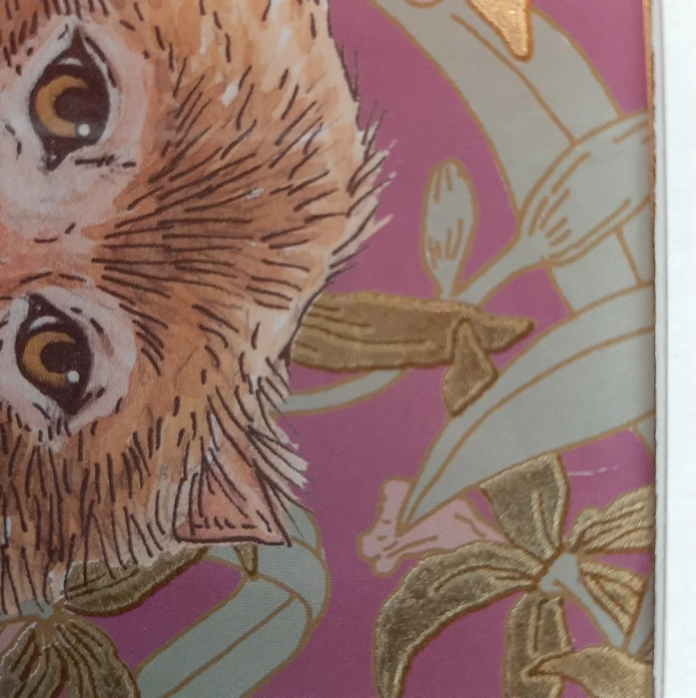 West Elm Dapper Decoupage Monkey Glass Rectangle Trinket Dish